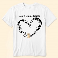 I Am A Simple Woman Camping Dog – Personalized Shirt