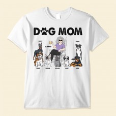 Dog Mom – Personalized Shirt – Birthday Funny Mother’s Day Gift For Her Woman Girl Dog Mom Dog Mama Fur Mama