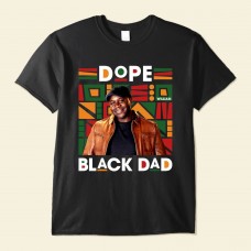Dope Black Dad – Personalized Photo Shirt