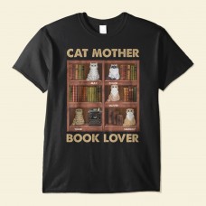 Cat Parents Book Lovers – Personalized Shirt – Birthday Gift For Cat Mom Cat Dad